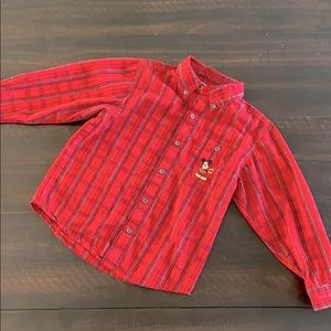Mickey Mouse Button Down Shirt